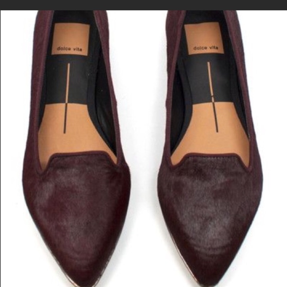 NWOB: Dolce Vita “Brigid” calf hair flats size 8.5